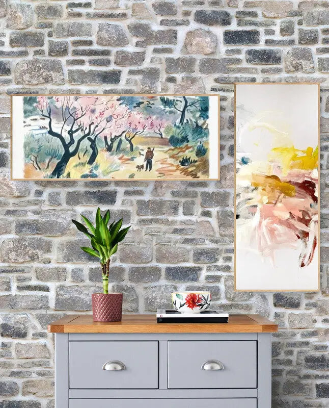 Exemple de 2 tableaux 40x100 cm