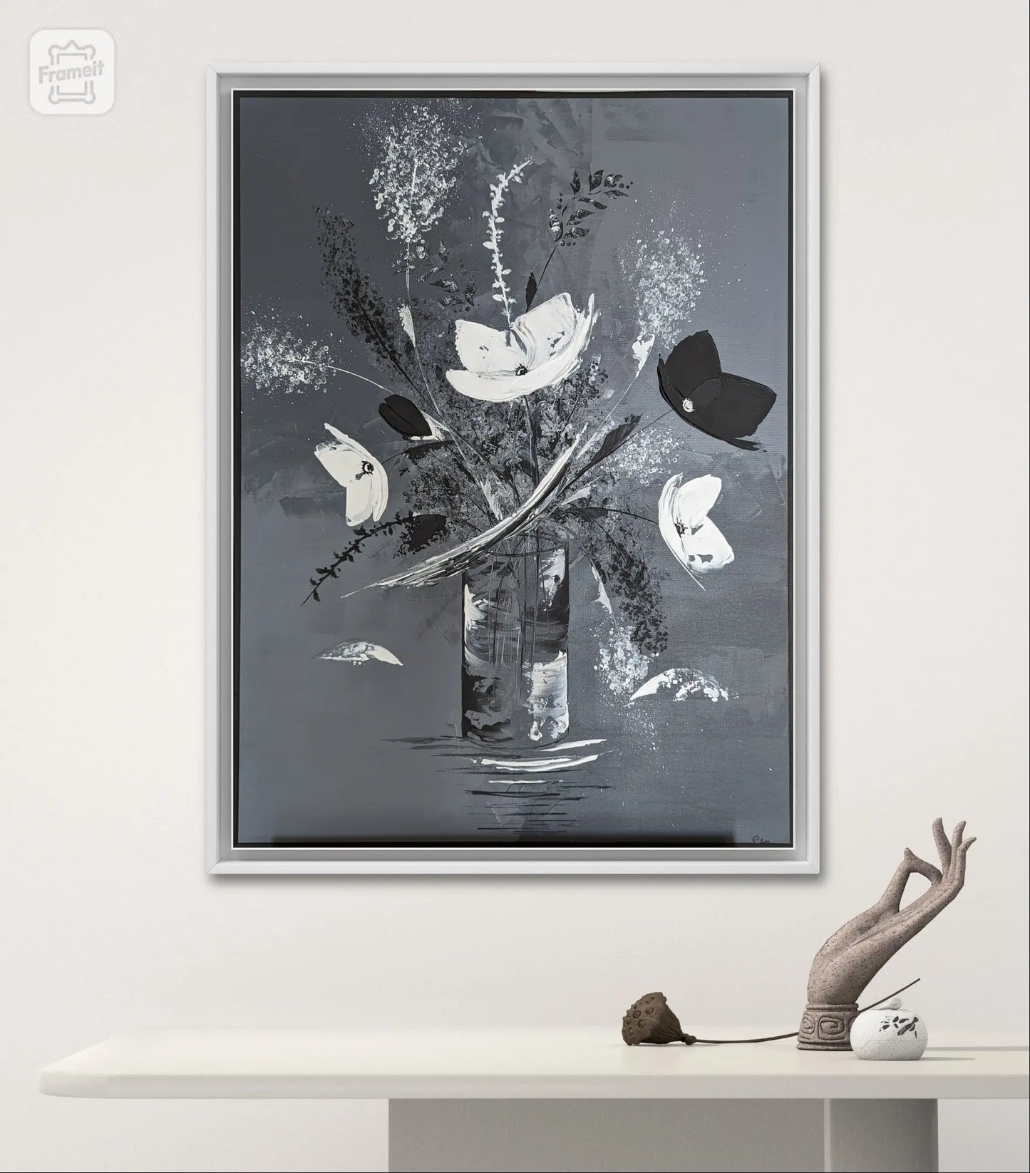 Coquelicots en noir et blanc - Ma boutique VIP