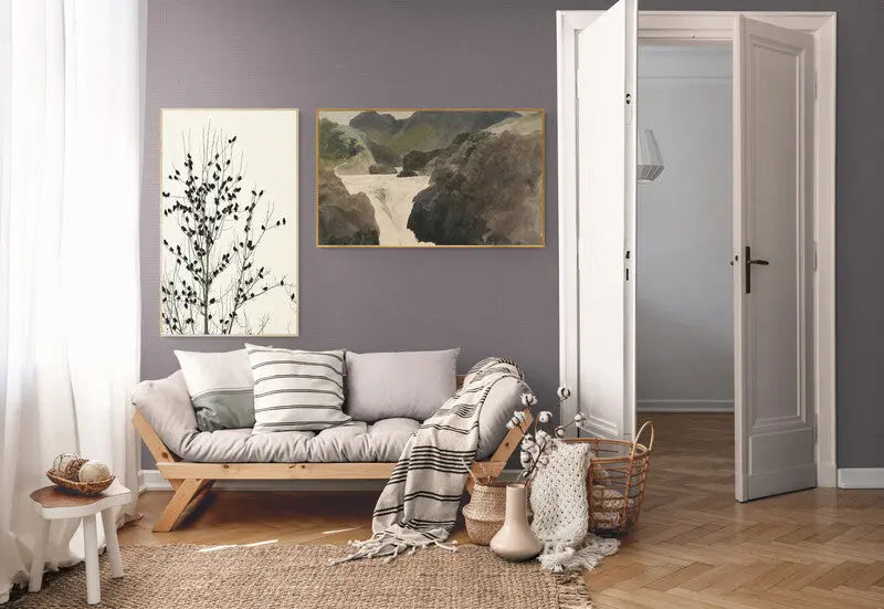 Exemple de 2 tableaux 60x100 cm