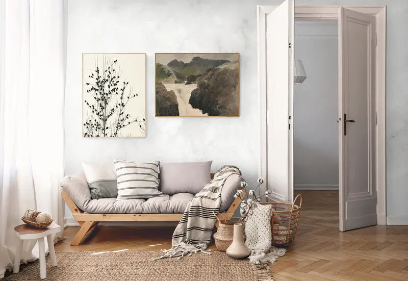 Exemple de 2 tableaux 60x80 cm